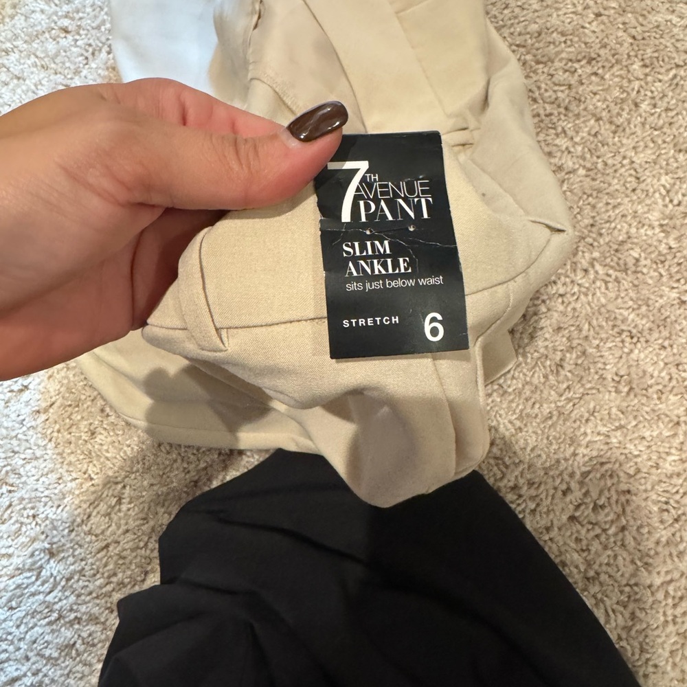 New York and Company, 7th Avenue Slim Ankle Pants - Beige